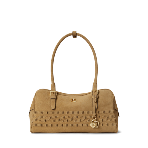 Cable-Embossed Large Marcy Zip Satchel