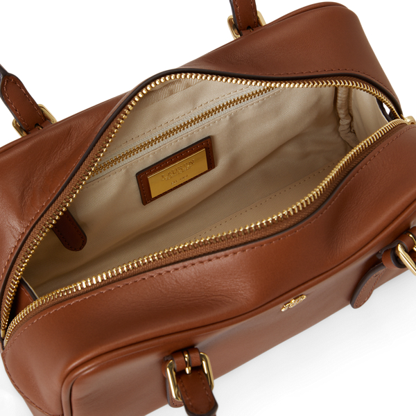 Petite sacoche Marcy zipp&eacute;e en cuir