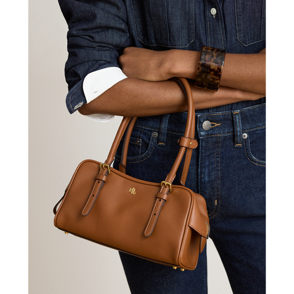 Petite sacoche Marcy zipp&eacute;e en cuir