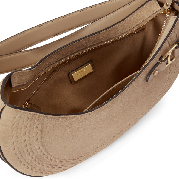 Borsa a spalla Tasha grande goffrata
