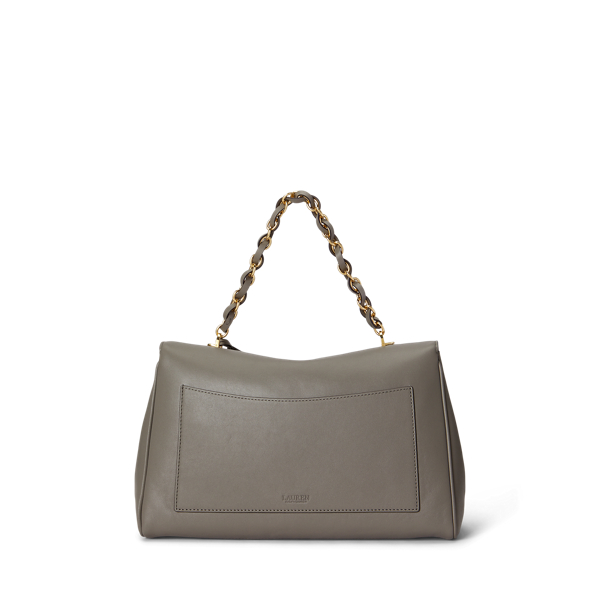 Chain-Trim Medium Farrah Soft Satchel