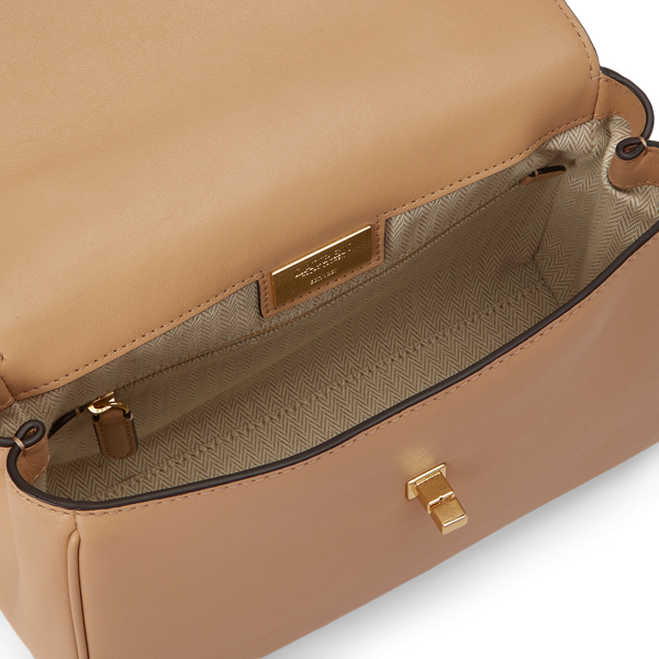Small Farrah Chain-Trim Soft Satchel
