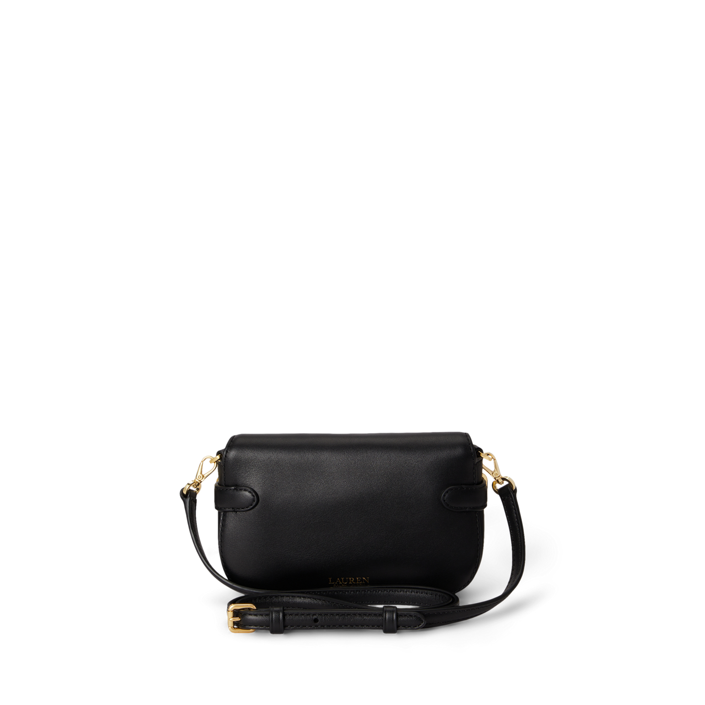 Женская сумка Ralph Lauren Leather Small Blaike Crossbody, цвет: Чёрный — фото 2