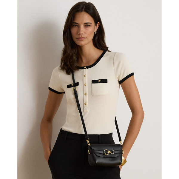 Leather Small Blaike Crossbody Bag