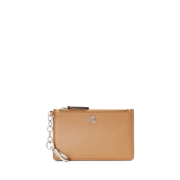 Leather Zip Card Case
