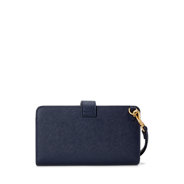 Leder-Techniktasche f&uuml;r das Handgelenk Lauren in Edles Lila 2