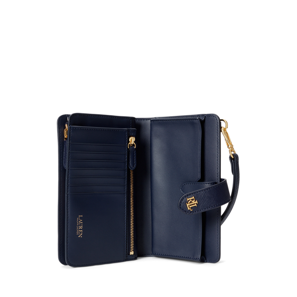 Leder-Techniktasche f&uuml;r das Handgelenk Lauren in Edles Lila 3