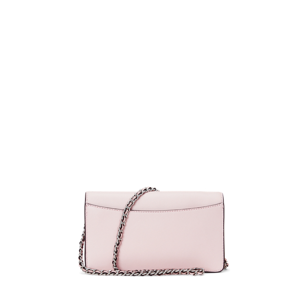 Pink Opal Leather Crossbody Turn-Lock Tech Case Lauren 4