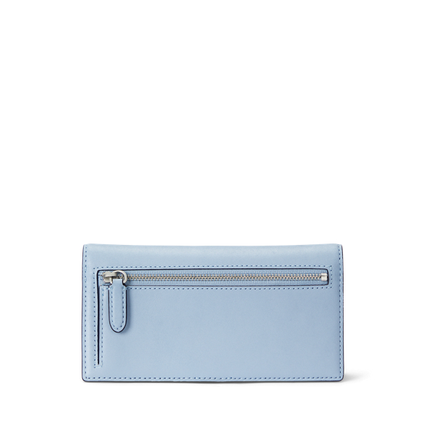 Estate Blue Leather Slim Wallet Lauren 2