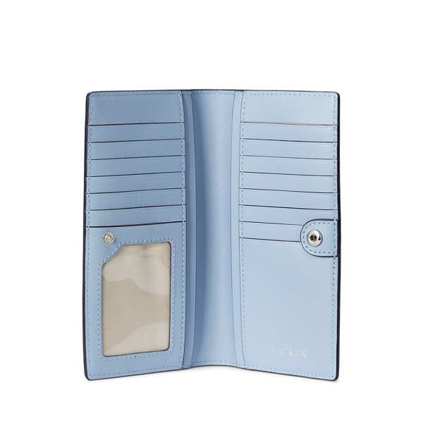 Estate Blue Leather Slim Wallet Lauren 3