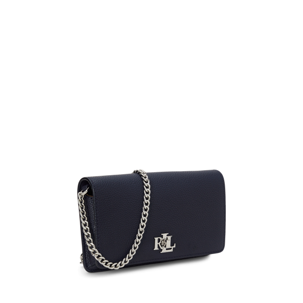 Pebbled Crossbody Turn-Lock Tech Case