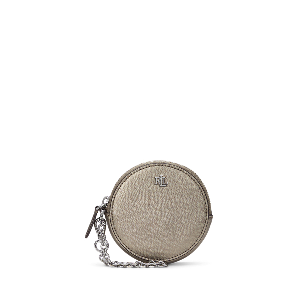 Petite pochette ronde en cuir hachure pour femme Ralph Lauren BE