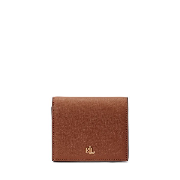 Lauren Tan Crosshatch Leather Compact Wallet Lauren 1