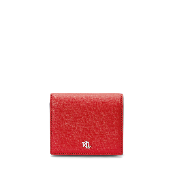 Kompakte Brieftasche aus Schraffurleder