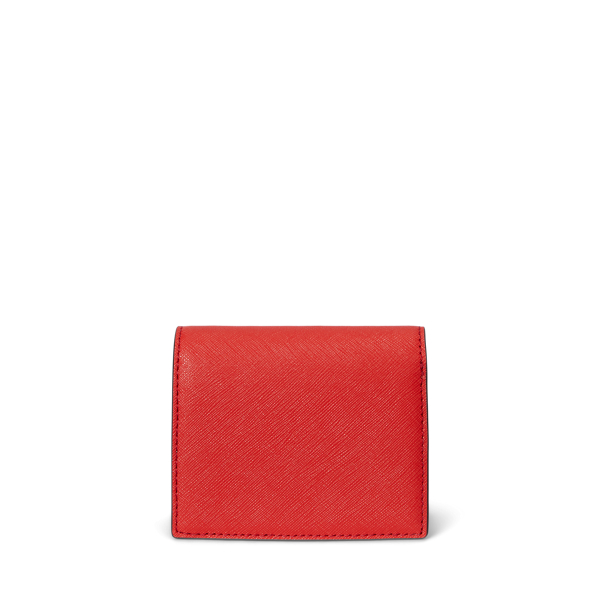 Crosshatch Leather Compact Wallet