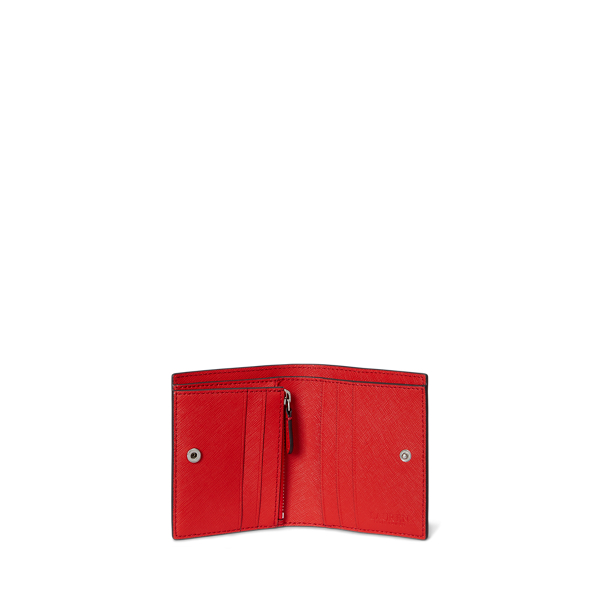 折りたたみ財布 Lauren Ralph Lauren Crosshatch Leather Compact Wallet Crosshatch Leather Compact Wallet