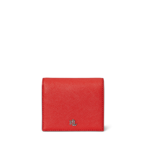 財布・小物その他 LAUREN RALPH LAUREN CMPCT WALLET WALLET SMALL (53292) Crosshatch Leather Compact Wallet