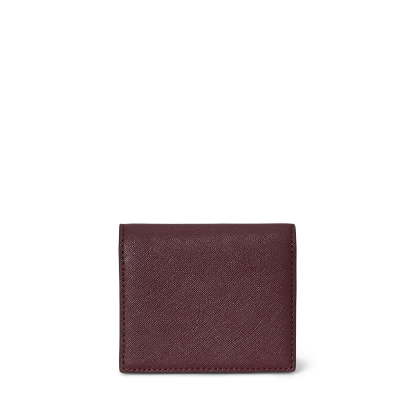Crosshatch Leather Compact Wallet
