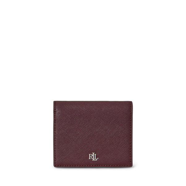 Kompakte Brieftasche aus Schraffurleder