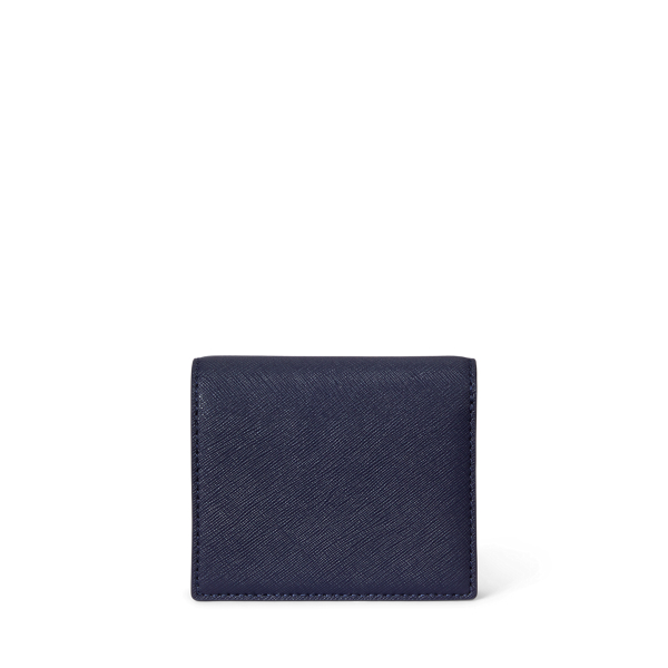 Striped Crosshatch Compact Wallet