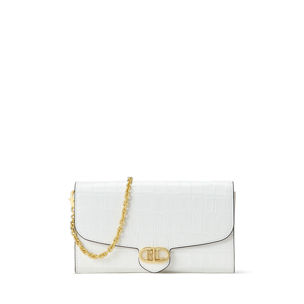 Croc-Embossed Medium Adair Crossbody