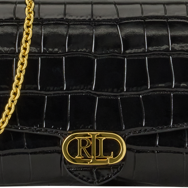 Croc-Embossed Medium Adair Crossbody