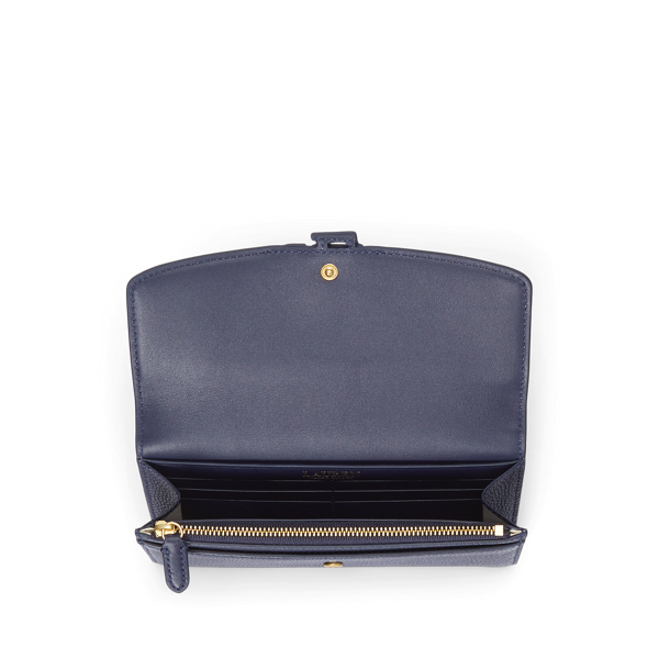 Pebbled Large Cameryn Flap Wallet