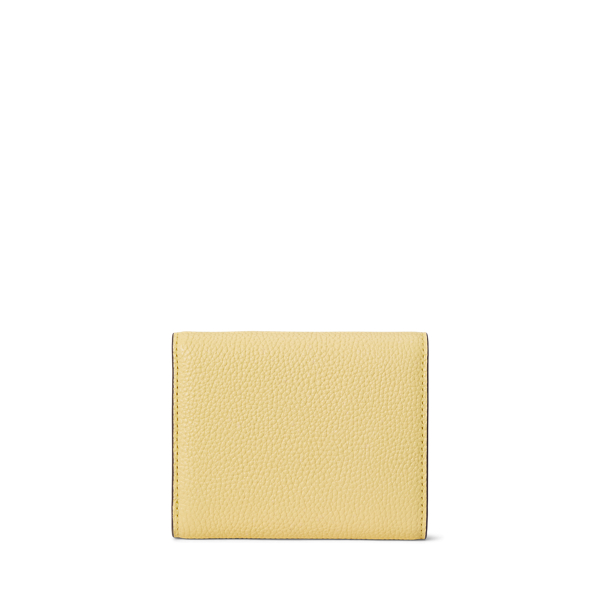 Lemon Sorbet Pebbled Small Cameryn Flap Wallet Lauren 2