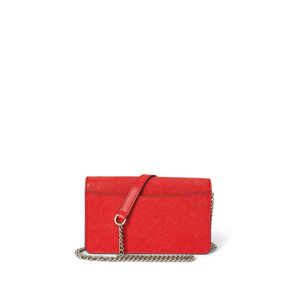 Bright Vermilion Textured Crossbody Turn-Lock Tech Case Lauren 3