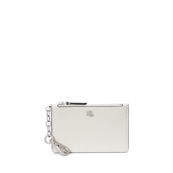 Soft White Leder-Kartenetui mit Reißverschluss Lauren 1