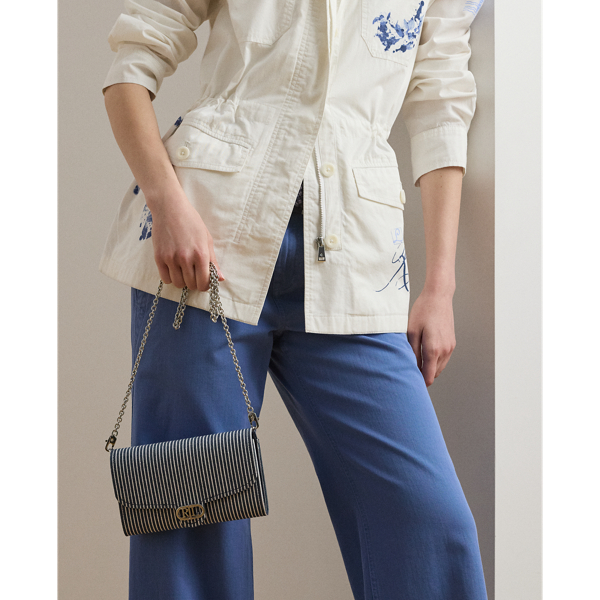 Striped Canvas Medium Adair Crossbody