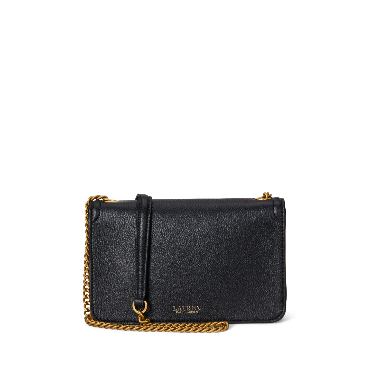 Женский кошелёк Ralph Lauren Pebbled Leather Bradley Crossbody Wallet, цвет: Чёрный — фото 2