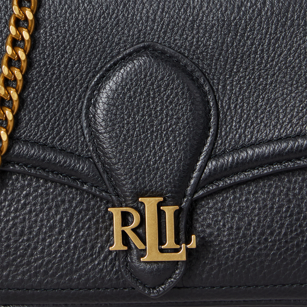 Pebbled Leather Bradley Crossbody Wallet