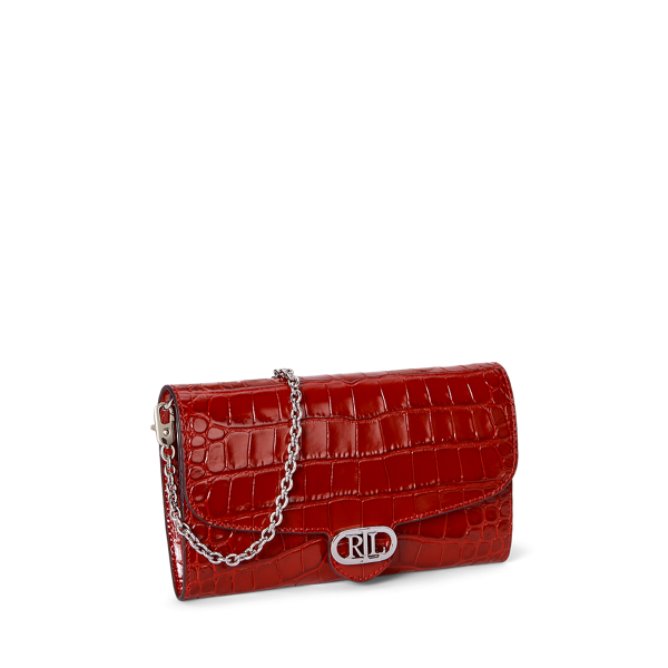 Croc-Embossed Medium Adair Crossbody