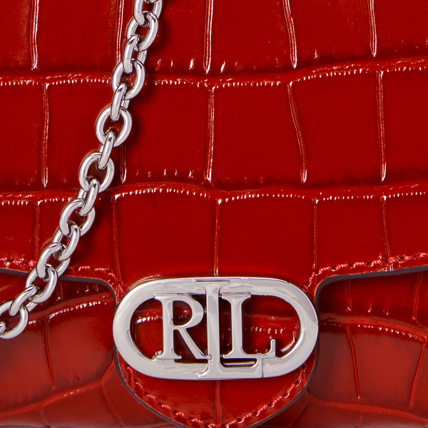 Croc-Embossed Medium Adair Crossbody