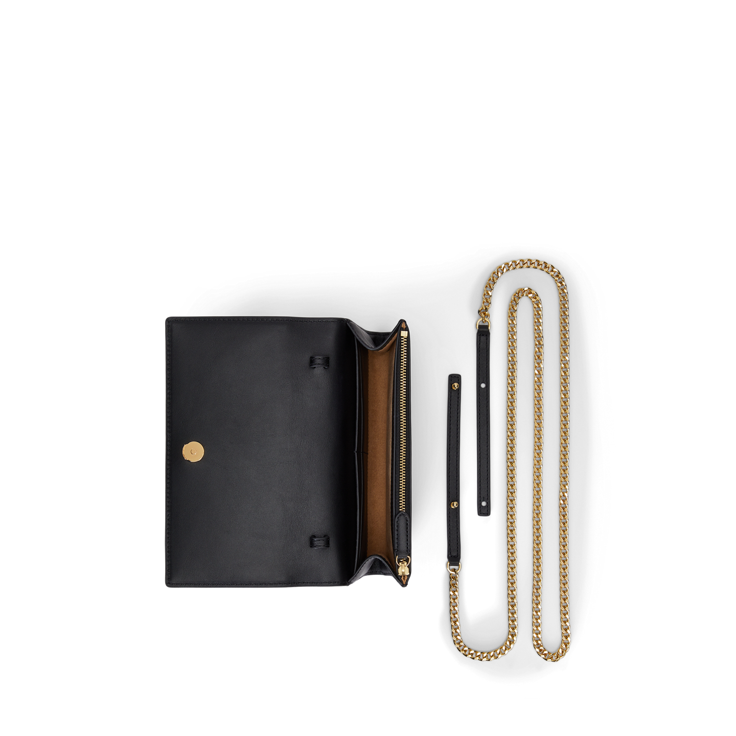 Женская сумка Ralph Lauren Leather Medium Adair II Crossbody, цвет: Чёрный — фото 2