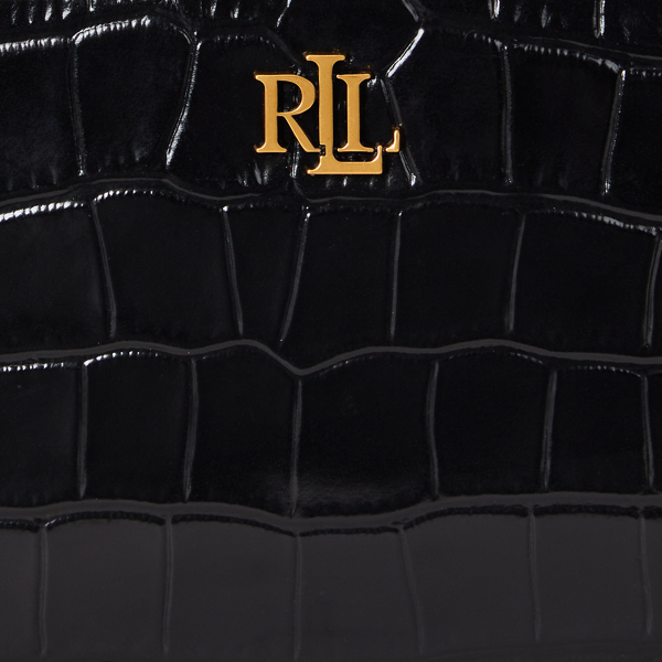 Black Embossed Medium Witley Crossbody Wallet Lauren 5