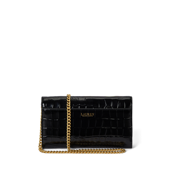 Croc-Embossed Medium Adair II Crossbody