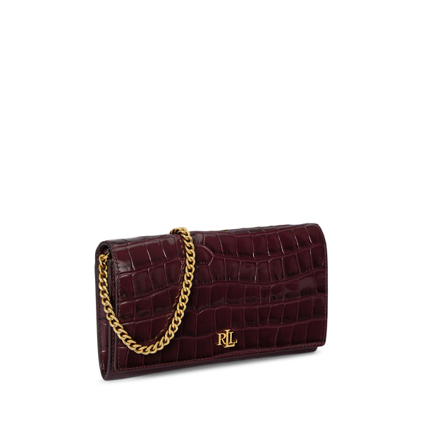 Croc-Embossed Medium Adair II Crossbody