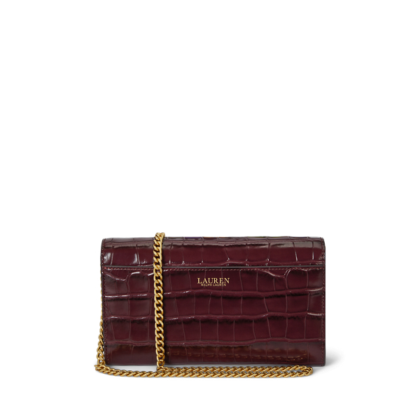 Croc-Embossed Medium Adair II Crossbody