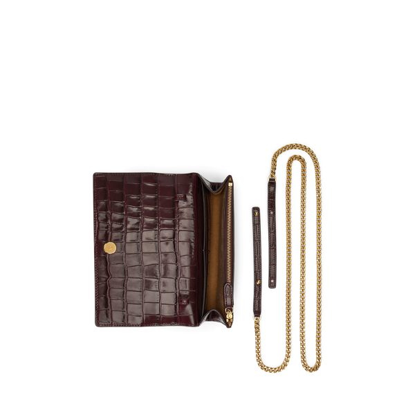 Croc-Embossed Medium Adair II Crossbody