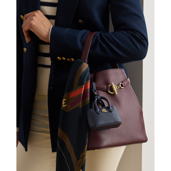 Refined Navy Leather Marcy Charm Lauren 3
