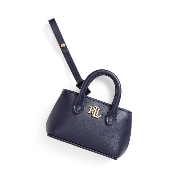 Plaid Nappa Leather Zip Card Case