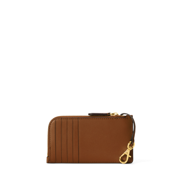 Lauren Tan Leather L-Zip Card Case Lauren 2