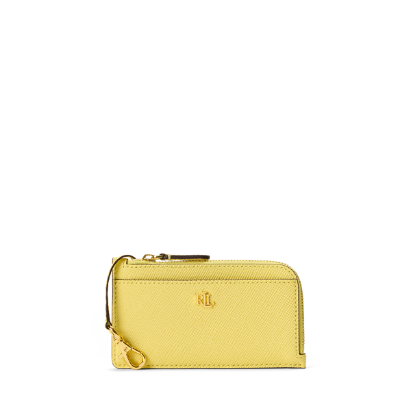 Leder-Kartenetui mit L-Reißverschluss