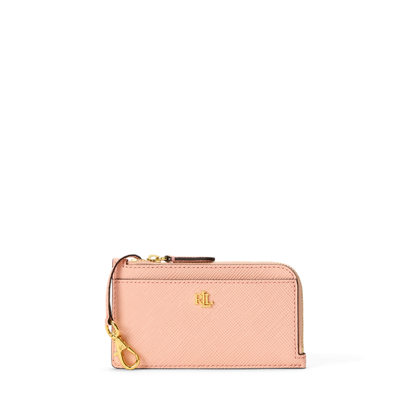 Leder-Kartenetui mit L-Reißverschluss