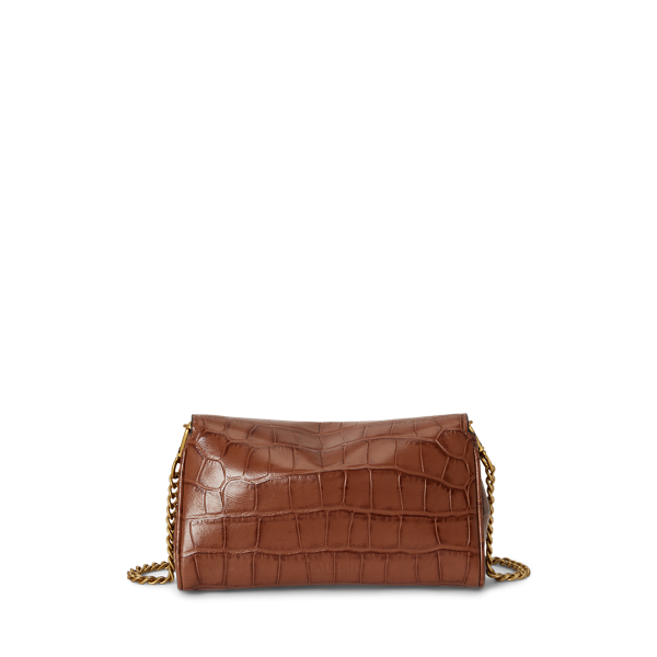 Lauren Tan Croc-Embossed Tanner Crossbody Wallet Lauren 3