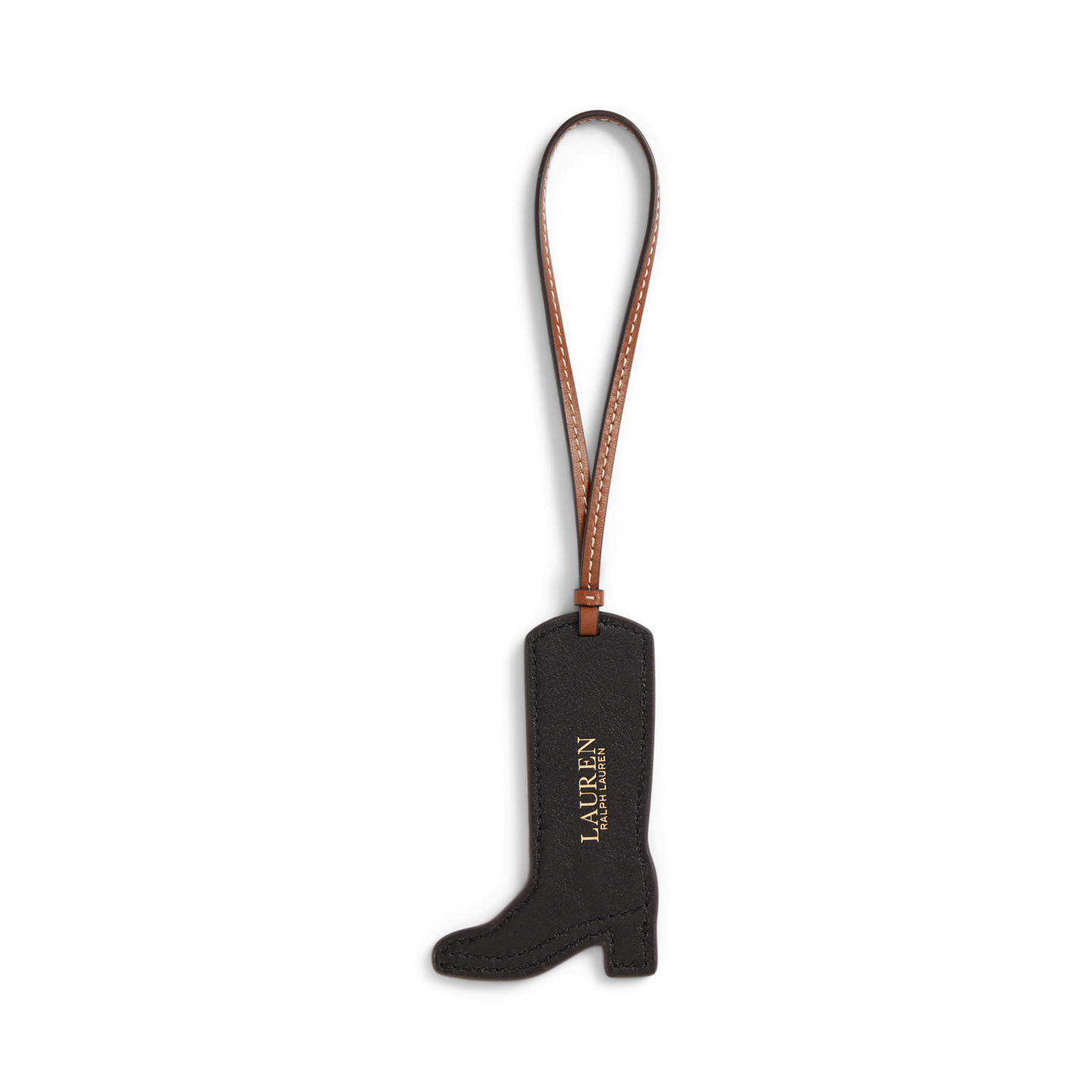 Женский брелок Ralph Lauren Leather Boot Charm, цвет: Рыжевато-коричневый — фото 1