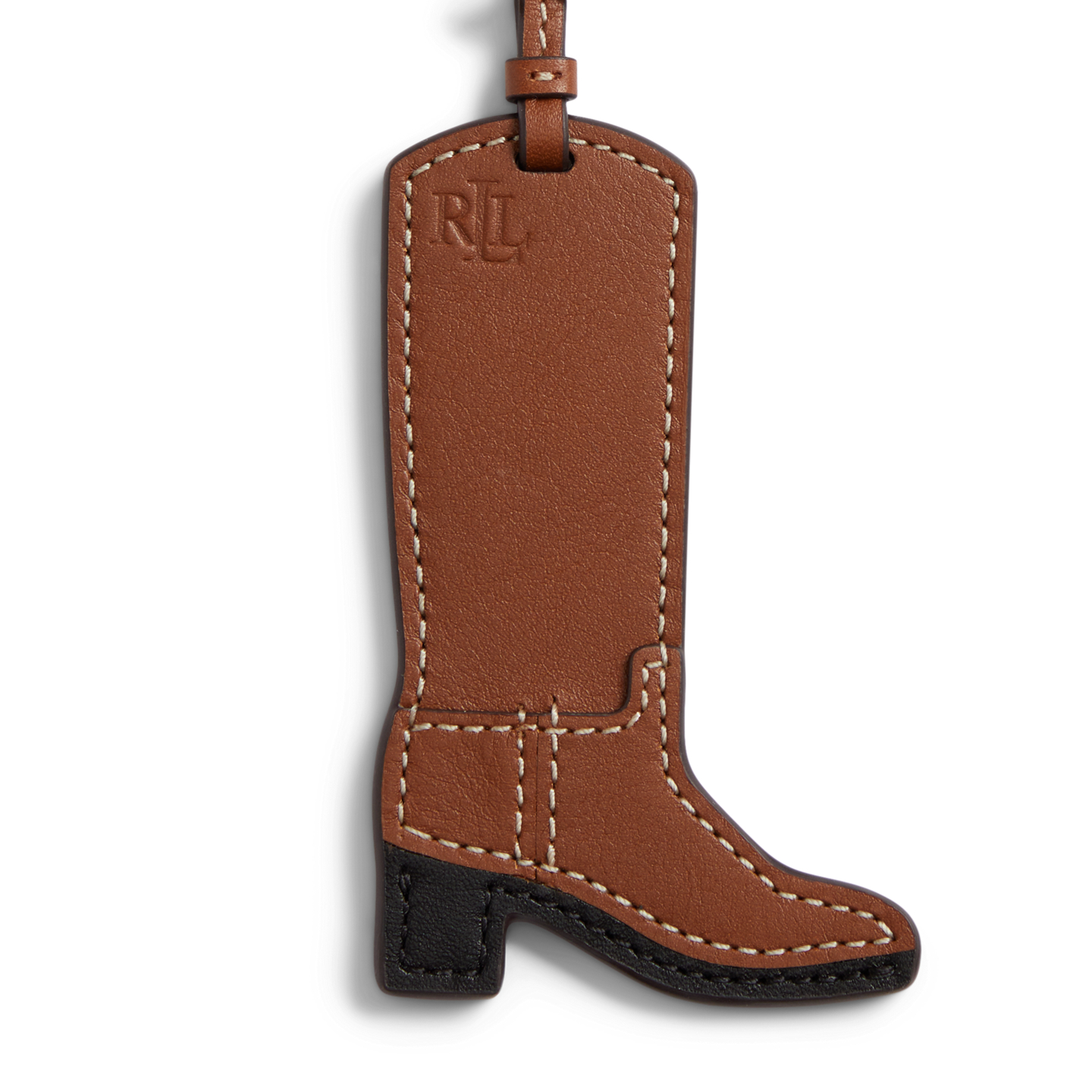Женский брелок Ralph Lauren Leather Boot Charm, цвет: Рыжевато-коричневый — фото 2