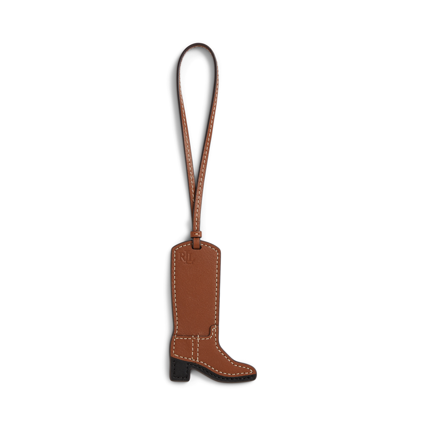 Женский брелок Ralph Lauren Leather Boot Charm, цвет: Рыжевато-коричневый — фото 3